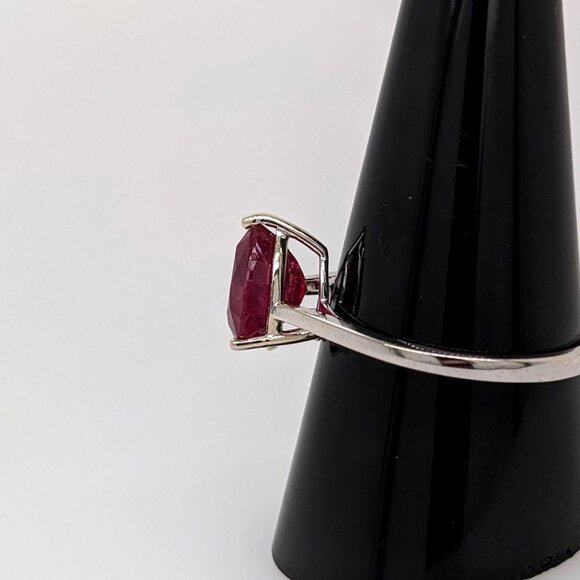 3.6cts Madagascar Ruby Ring in Solid 14K Gold | Solitaire Ring | Fine Jewelry - Picture 10 of 10